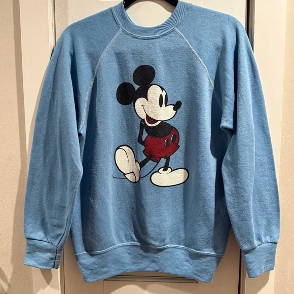 Vintage 1980’s Blue Disney Mickey Mouse Sweatshirt - Picture 5 of 15